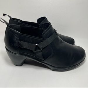 Merrell Evera Rush Women Black Leather Stretch Heeled Ankle Booties Boot…